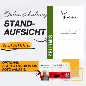 Onlinekurs Standaufsicht inkl. Zertifikat