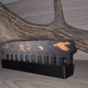 Anschnallgurte mit Jagdmotiv