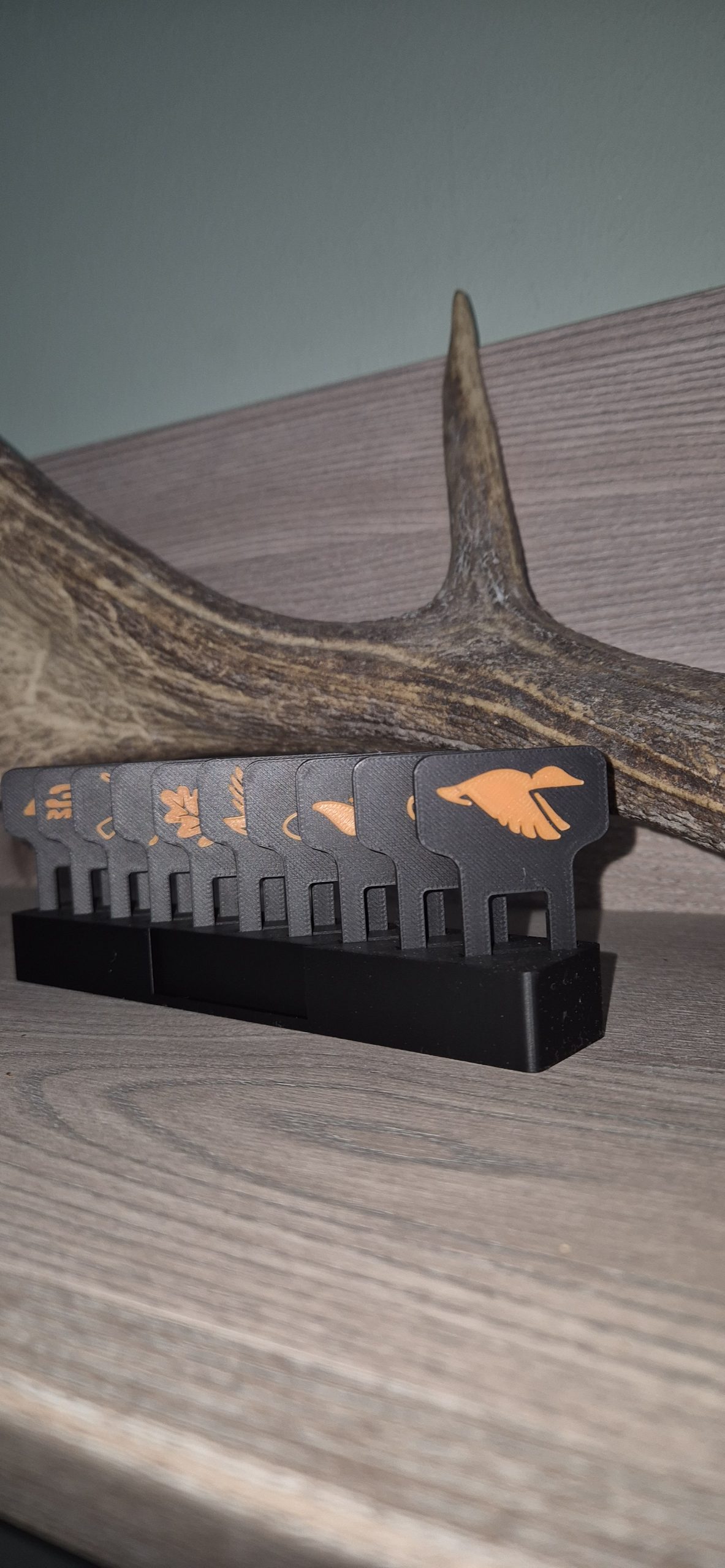 Anschnallgurte mit Jagdmotiv